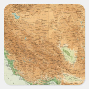 Perzië 2 vierkante sticker