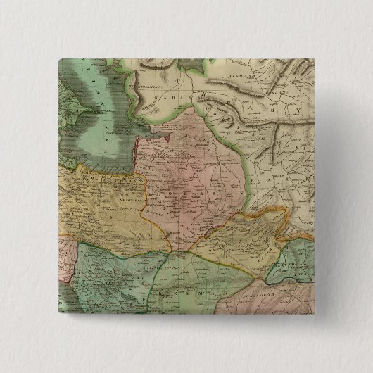Perzië 8 vierkante button 5,1 cm (Voorkant)