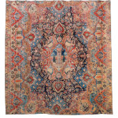 Perzië tapijtrood douchegordijn (Voorkant)