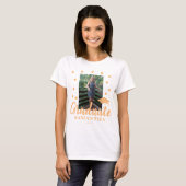 Perzik Afstuderen T-shirt (Voorkant volledig)
