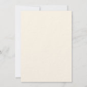 Perzik beige wilde bloem luxe 50ste verjaardag kaart (Achterkant)