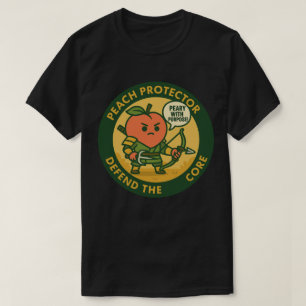Perzik Beschermer Verdedig de Kern T-shirt