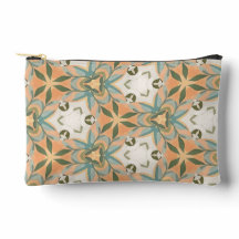 Perzik Blauw Botanisch Naadloos Patroon