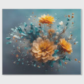 Perzik Bloem Barst - Inpakpapier (Vlak)