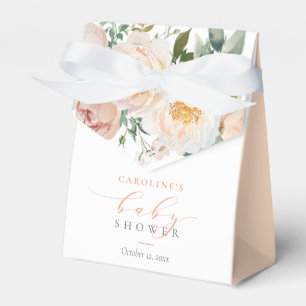 Perzik Bloemen Baby in Bloom Meisje Baby shower Bedankdoosjes
