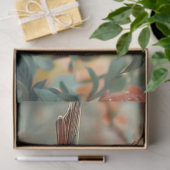 Perzik Bloemen Bird Decoupage Tissuepapier (Geschenk)