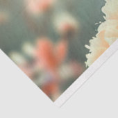 Perzik Bloemen Bird Decoupage Tissuepapier (Detail)