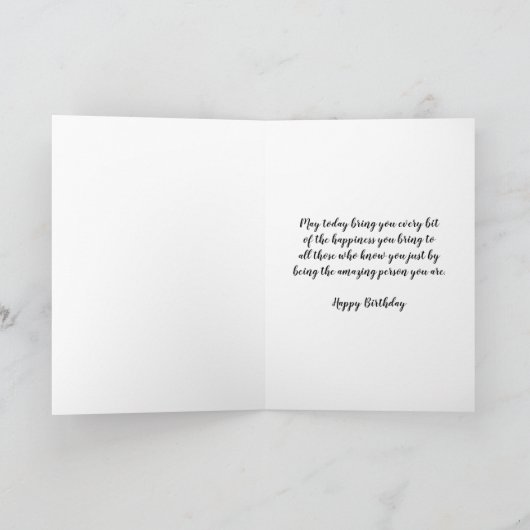 perzik bloemen dochter in wet verjaardag Kaart (Binnen)