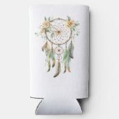 Perzik Bloemen Groene Droomvanger (Achterkant)