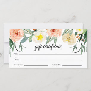 Perzik Bloemen Zakelijk Ciftcertificaat
