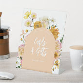 Perzik Bloemenboog Kaarten en geschenken teken Reclamebord Met Voetstuk (Insitu)