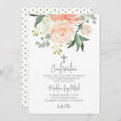 Perzik Bloesem Bevestiging Kaart (Voorkant / Achterkant)