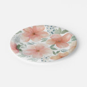 Perzik bloesems Sierkussen Papieren Bordje (Gekanteld)