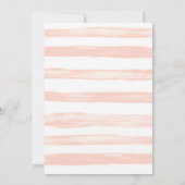 Perzik & Blush Flowers Weddenschap Aankondiging (Achterkant)