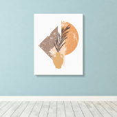 Perzik Boho Canvas Print (Insitu (Houten vloer))