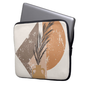 Perzik Boho Canvas Print Laptop Sleeve