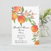 PERZIK BRUIDSDIEPSE INVITATIE SAVE THE DATE (Staand voorkant)