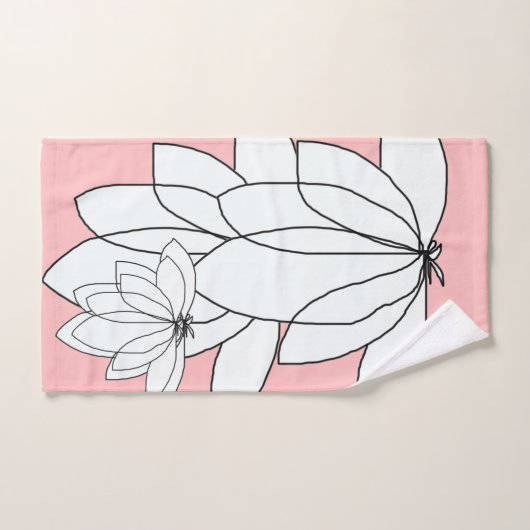 Perzik cadeau clusters bad handdoek (Handdoek)