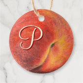 Perzik cadeau Labels (Achterkant)
