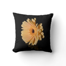 Perzik chrysanthemum bloem Kussen