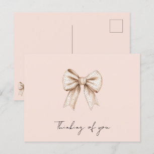 Perzik Crème Boog Denk aan jou Briefkaart