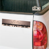 Perzik Damast Bumpersticker (Op Truck)