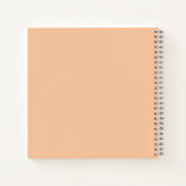 Perzik dat nooit eindigt om Notitieboek van lijst  (Achterkant)