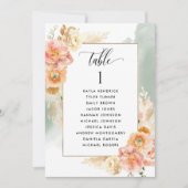 Perzik, de Kaarten van de Zitplaats van de Salie m (Voorkant)