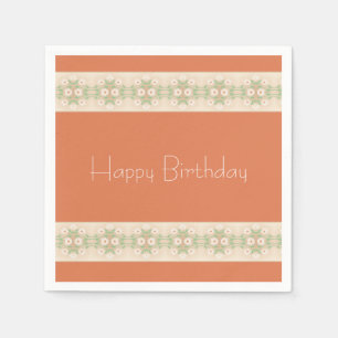 Perzik en beige servet