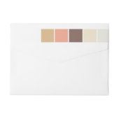 Perzik en bruine, moderne kleurenblokken (Achterkant)