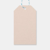 Perzik en Goud Dank u Labels Cadeaulabel (Achterkant)