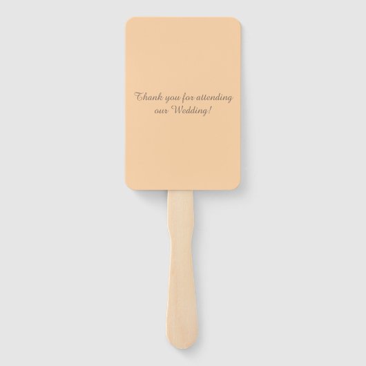 Perzik en het Blauwgroen Huwelijk van het Paradijs Handwaaier (Achterkant)