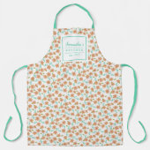 Perzik en Mint Bloemen Schort (Voorkant)