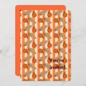 Perzik en pasteien kaart (Voorkant / Achterkant)