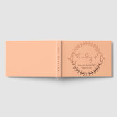 Perzik en Roos Gold Foil Wedding Gastenboek (Volledig)