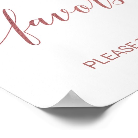 Perzik- en roze pioenbloemen Roze gouden bruiloft Poster (Hoek)