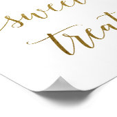 Perzik en roze pony Flower Sweet TreSign Poster (Hoek)