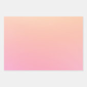 Perzik en roze verloop inpakpapier vel (Voorkant)