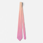 Perzik en roze verloop stropdas (Voorkant)