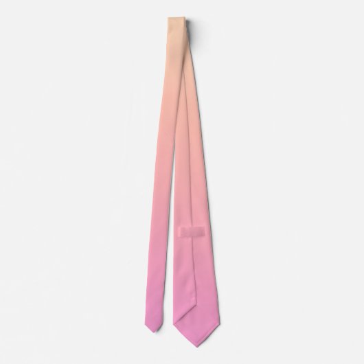 Perzik en roze verloop stropdas (Achterkant)