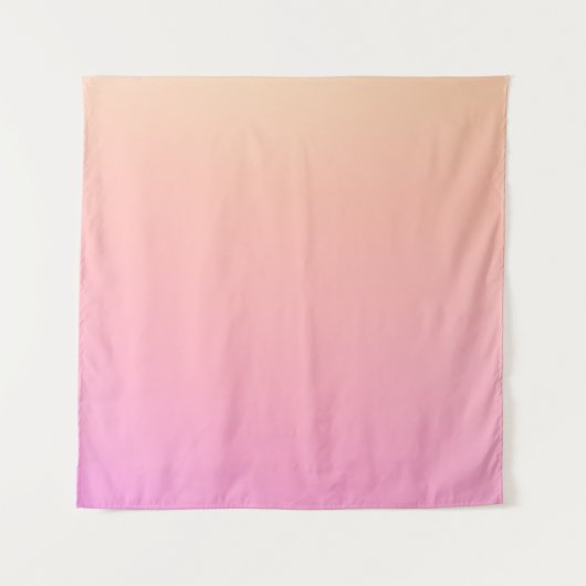 Perzik en roze verloop wandkleed (Voorkant)