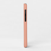 Perzik en wit | Modern monogram Case-Mate iPhone Case (Achterkant/links)