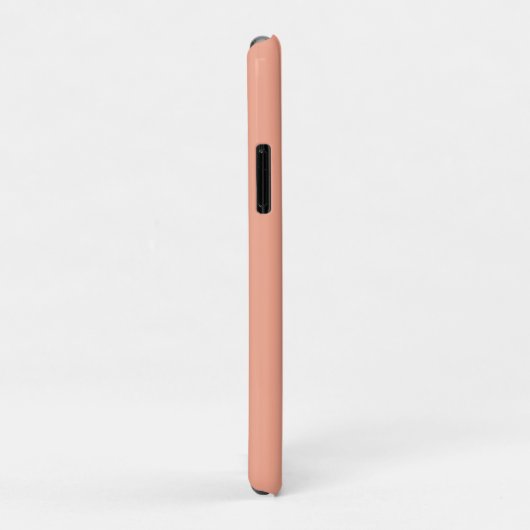Perzik en wit | Modern monogram Case-Mate iPhone Case (Achterkant/rechts)