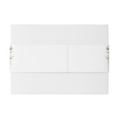 Perzik en witte bloemen uitnodigingen wikkel (Achterkant Voorbeeld)