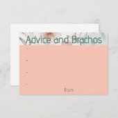 Perzik floral advies Kaart (Voorkant / Achterkant)