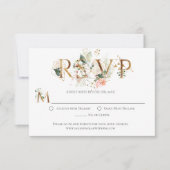 Perzik Floral Gold Terrarium gestileerde RSVP (Voorkant)