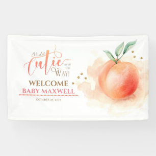 Perzik Fruit Modern Baby shower Spandoek