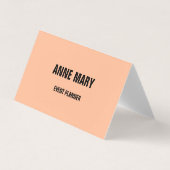 Perzik Fuzz Abrikoos Sinaasappel Roze Custom 2024 Visitekaartjes (Voorkant)