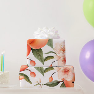 Perzik Fuzz Baby Shower Cadeaupapier
