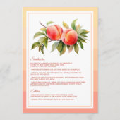 Perzik Fuzz Baby Shower Menu (Achterkant)
